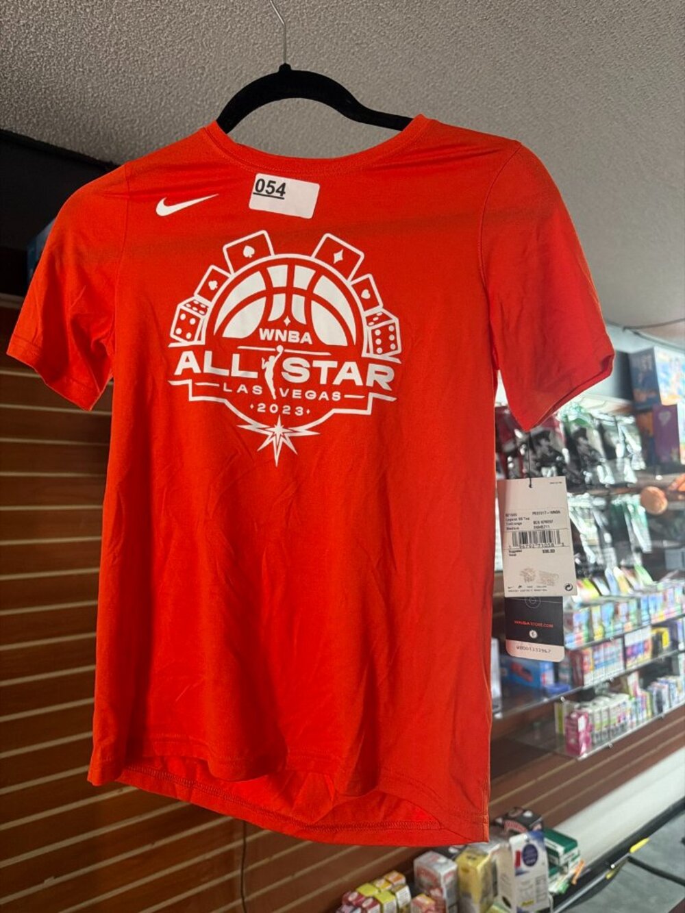 Nike WNBA All Star 2023 Las Vegas T-Shirt Orange NWT Girls Medium